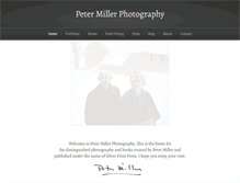 Tablet Screenshot of petermillerphotography.com